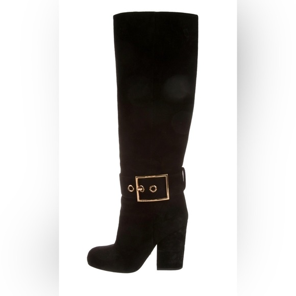 Gucci Kesha Pull On Buckle suede tall boots - Picture 7 of 7